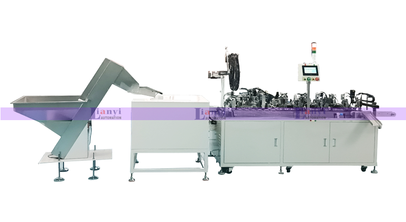 三節(jié)電池盒自動鉚壓電池片組裝機